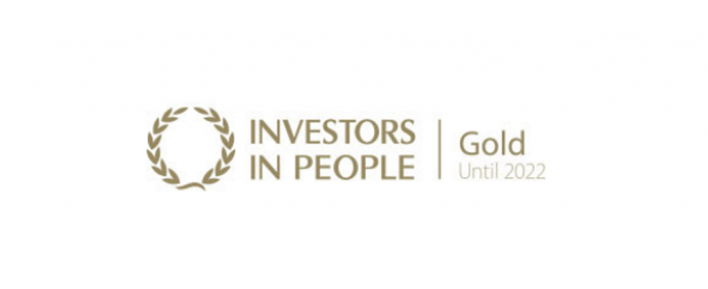 Investors in people gold until 2022 logo